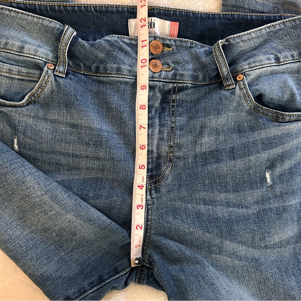 Cabi cinch straight leg cuffed jeans - size 16 - Picture 7 of 13
